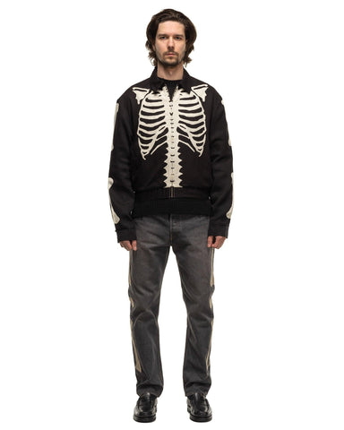 Rayon Twill BONE Drizzler Jacket Black - HAVEN