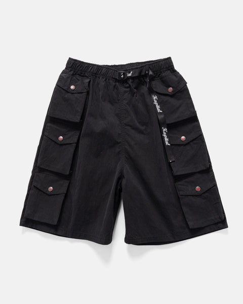 KAPITAL Rip Stop NAM Shorts Black, Shorts