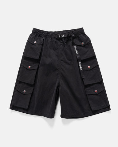 KAPITAL Rip Stop NAM Shorts Black, Shorts