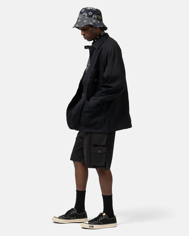 KAPITAL Rip Stop NAM Shorts Black, Shorts
