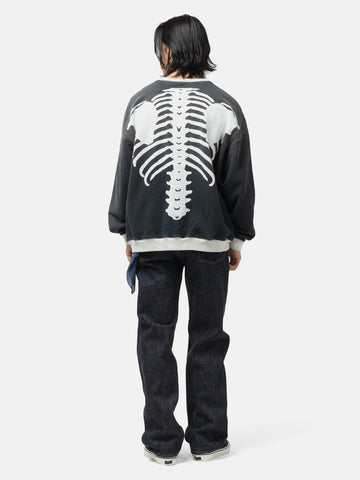 KAPITAL SWT Knit 2Tones Remake BIG SWT (BONE) ECRxBLACK, Sweatshirts