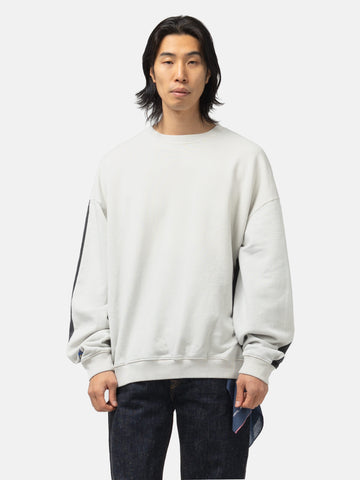 KAPITAL SWT Knit 2Tones Remake BIG SWT (BONE) ECRxBLACK, Sweatshirts