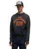 Kapital SWT Knit Raglan Crew SWT (SPEAKEASY College) Black, Sweaters