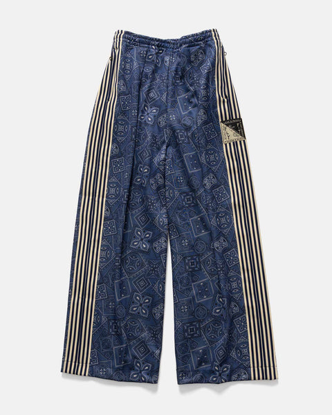 KAPITAL Smooth Jersey COOKIE Bandana Baggy Track Pants Navy, Pants