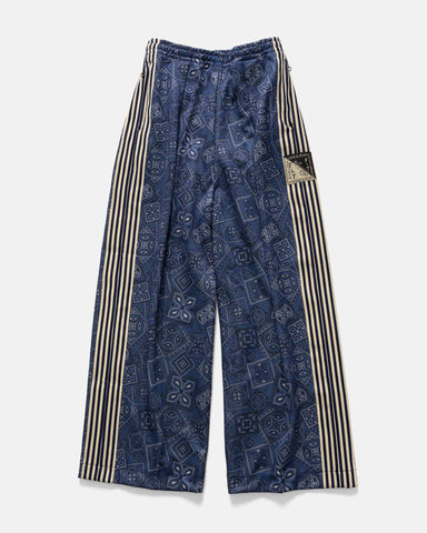 KAPITAL Smooth Jersey COOKIE Bandana Baggy Track Pants Navy, Pants
