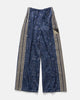 KAPITAL Smooth Jersey COOKIE Bandana Baggy Track Pants Navy, Pants