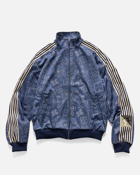 KAPITAL Smooth Jersey COOKIE Bandana Track JKT Navy, Jackets