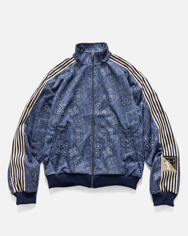 KAPITAL Smooth Jersey COOKIE Bandana Track JKT Navy, Jackets