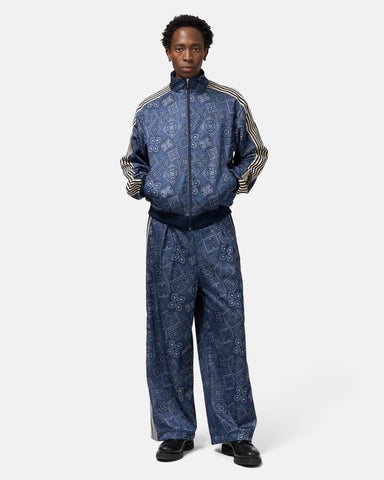 KAPITAL Smooth Jersey COOKIE Bandana Track JKT Navy, Jackets