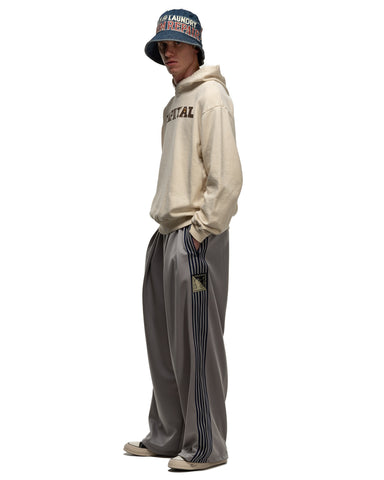 Kapital Smooth Jersey Stantman&Woman Super Baggy Truck Pants (Banner Stripe) Gray, Bottoms