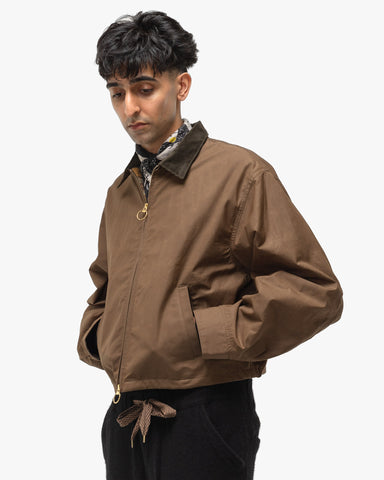 Kapital Weather Cotton Oil Coating Drizzler JKT Khaki, Outerwear