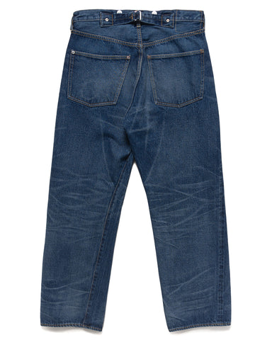 KAPTAIN SUNSHINE 1930 Straight Denim Pants Indigo Vintage Wash, Bottoms