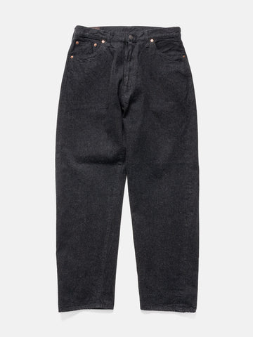 KAPTAIN SUNSHINE 5P Zipper Front Denim Pants Black One Wash, Jeans