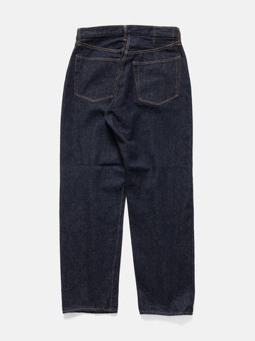 KAPTAIN SUNSHINE 5P Zipper Front Denim Pants Indigo One Wash, Jeans