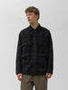 KAPTAIN SUNSHINE Alpaca Wool Field Shirt Jacket Dark Navy, Shirts