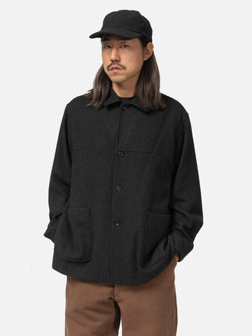 Kaptain-Sunshine-Cashmere-Shirt-Jacket-Top-Charcoal-4