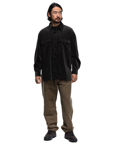 KAPTAIN SUNSHINE Corduroy C.P.O Shirt Jacket Charcoal, Outerwear