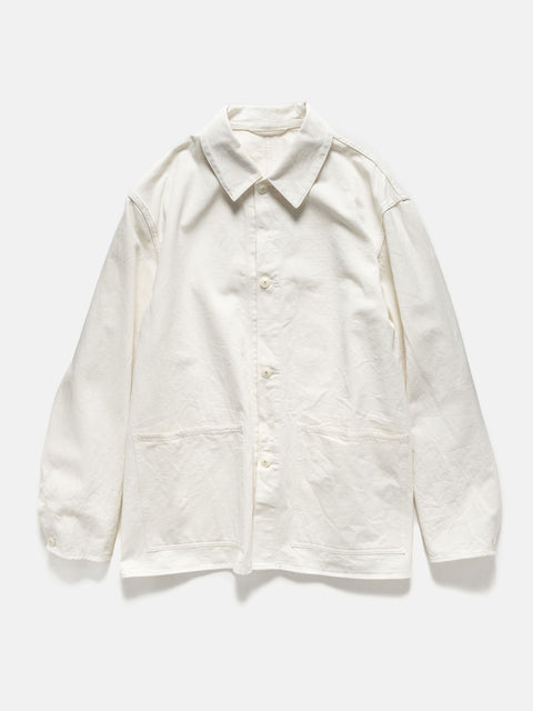KAPTAIN SUNSHINE Cotton Drill Coverall Jacket Ecru, Jackets