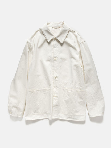 KAPTAIN SUNSHINE Cotton Drill Coverall Jacket Ecru, Jackets