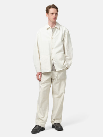 KAPTAIN SUNSHINE Cotton Drill Coverall Jacket Ecru, Jackets