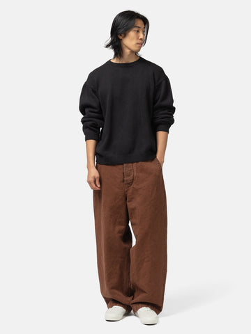 KAPTAIN SUNSHINE Cotton Hemp Wide Pants Brown, Pants
