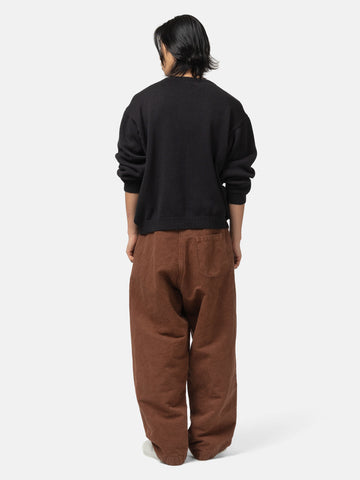 KAPTAIN SUNSHINE Cotton Hemp Wide Pants Brown, Pants