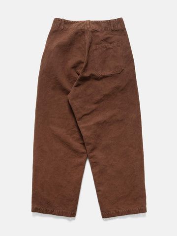 KAPTAIN SUNSHINE Cotton Hemp Wide Pants Brown, Pants