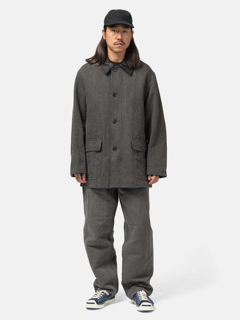 Kaptain-Sunshine-Cotton-Hemp-Work-Coat-Sumi-2