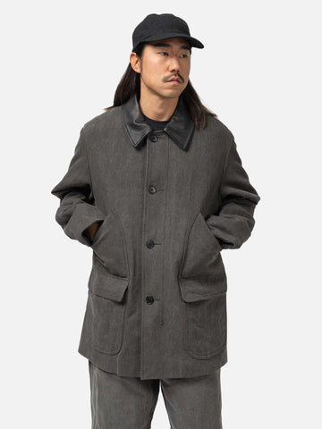 Kaptain-Sunshine-Cotton-Hemp-Work-Coat-Sumi-4