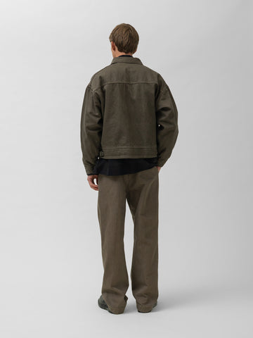 KAPTAIN SUNSHINE Dyed Denim Riviera Pants Cub Brown, Pants