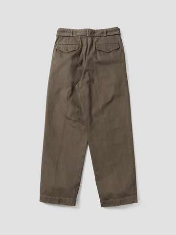 KAPTAIN SUNSHINE Dyed Denim Riviera Pants Cub Brown, Pants