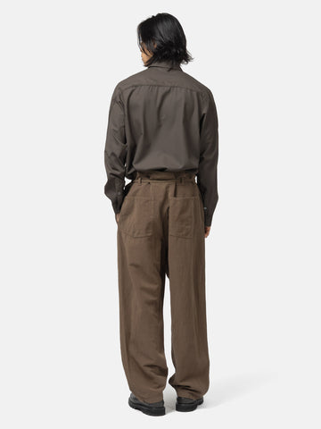 back shot of the Kaptain Sunshine Gaba. Traveller Easy Pants Cub Brown