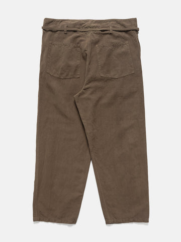 back flat shot of the Kaptain Sunshine Gaba. Traveller Easy Pants Cub Brown
