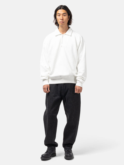 KAPTAIN SUNSHINE Half Zipper Pullover White, Sweatshirts