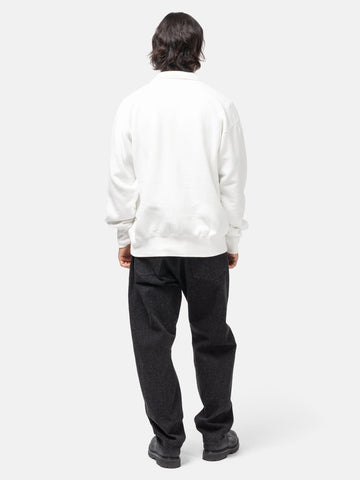 KAPTAIN SUNSHINE Half Zipper Pullover White, Sweatshirts