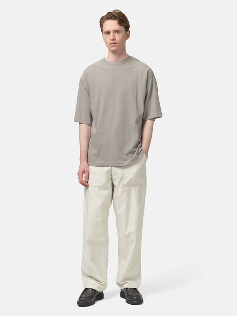 KAPTAIN SUNSHINE Hard Twisted Stripe Jersey Half-sleeve Tee Black Pin Stripe, T-Shirts