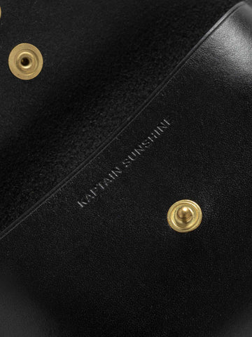 KAPTAIN SUNSHINE Round Wallet Sml Black, Wallets