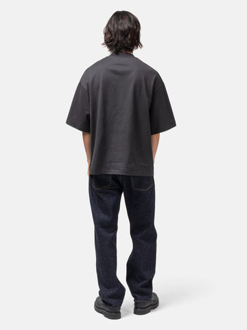 KAPTAIN SUNSHINE Suvin Supima Tube Half Sleeve Tee Heavy Ink Black, T-Shirts