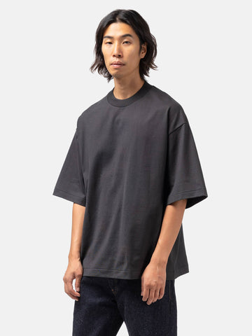 KAPTAIN SUNSHINE Suvin Supima Tube Half Sleeve Tee Heavy Ink Black, T-Shirts