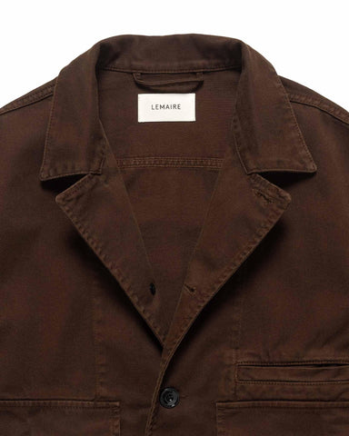 LEMAIRE Boxy Jacket Espresso, Outerwear