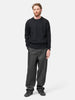 LEMAIRE Boxy Round Neck Sweater Black, Sweaters