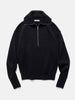 LEMAIRE Half Zip Sweater Black, Sweaters
