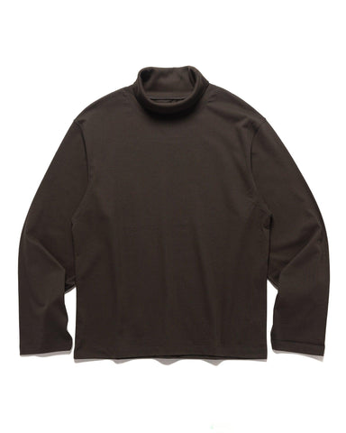 LEMAIRE High Neck Long Sleeve Top Espresso, Shirts