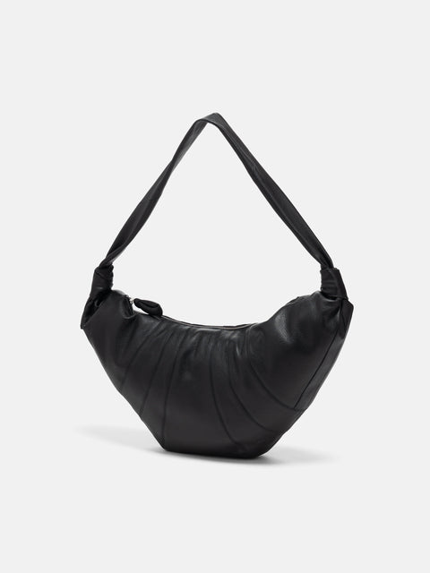 LEMAIRE Large Croissant Bag Black, Shoulder Bags