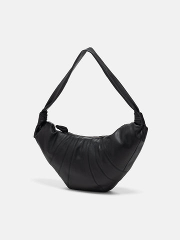 LEMAIRE Large Croissant Bag Black, Shoulder Bags