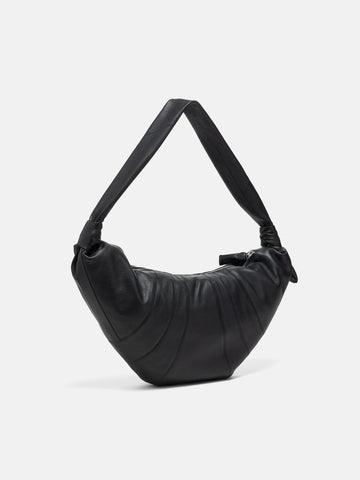 LEMAIRE Large Croissant Bag Black, Shoulder Bags