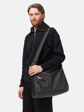 LEMAIRE Large Folio Bag Dark Chocolate, Shoulder Bags