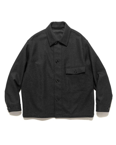 LEMAIRE One Pocket Overshirt Ash Black, Outerwear