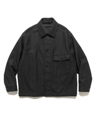 LEMAIRE One Pocket Overshirt Ash Black, Outerwear