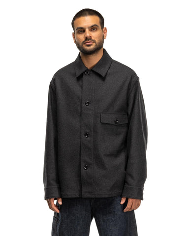 LEMAIRE One Pocket Overshirt Ash Black, Outerwear